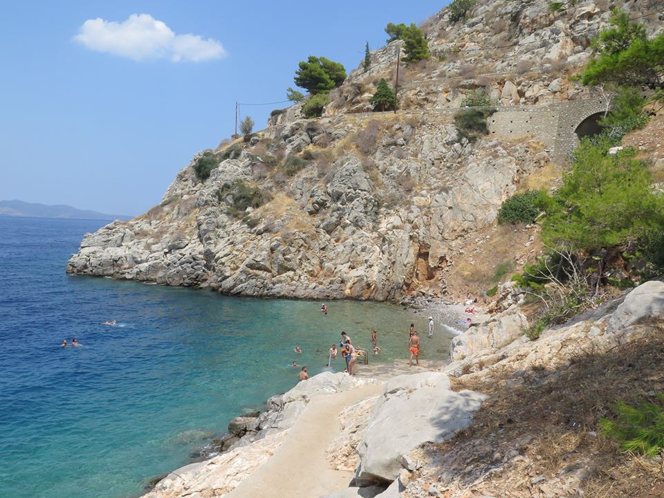 Beach in Hydra Greece, 2014