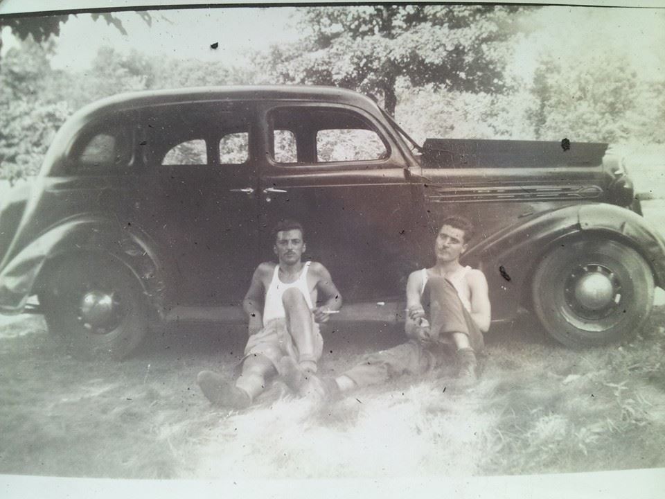 Dad and old car