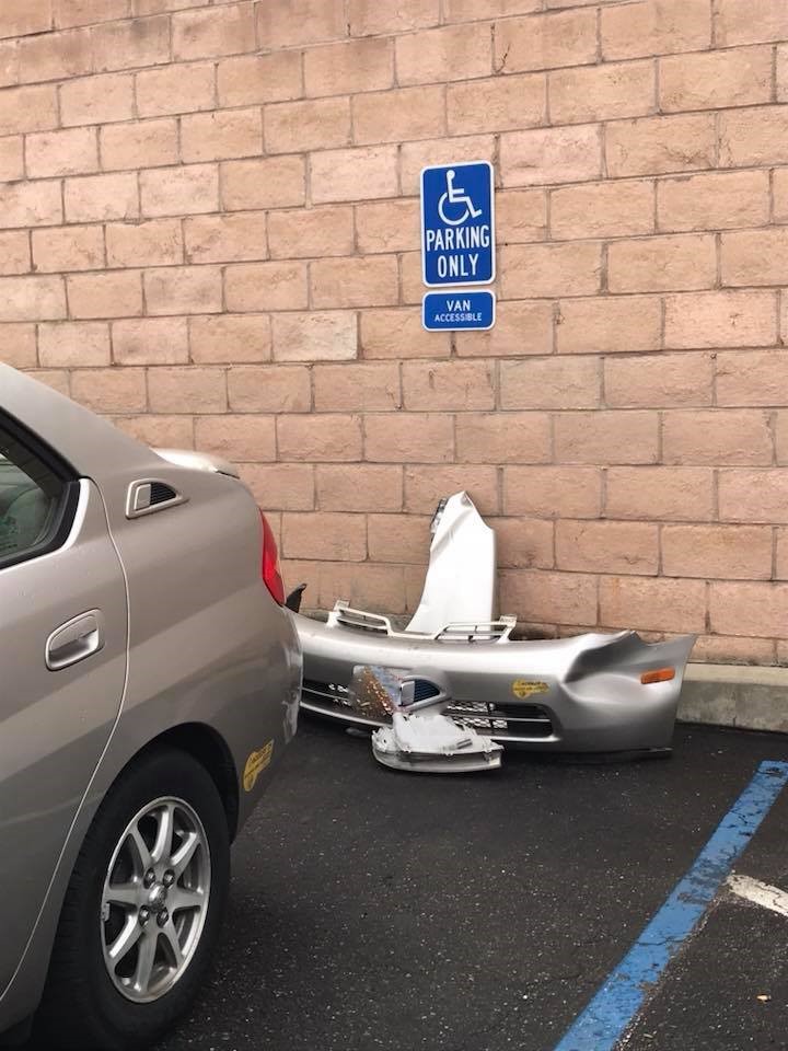 Prius in Handicapped Parking (2)